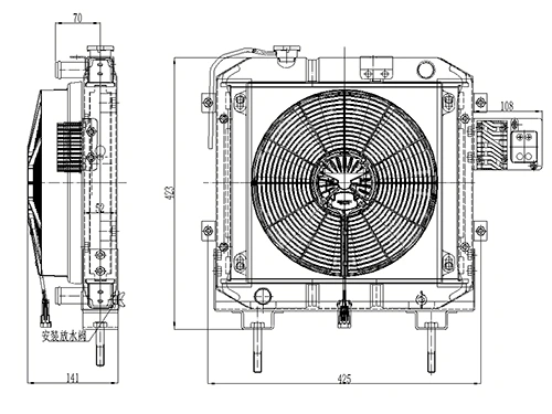  Sistema de refrigeración de vehículos elétricos puros
