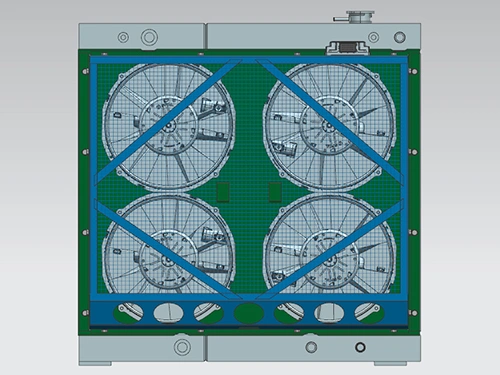 Sistema de refrigeración para maquinaria de construcción