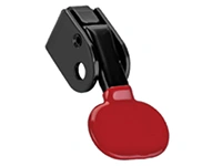 Cabezal de liberación de resorte de gas con botón pulsador rojo (corto)